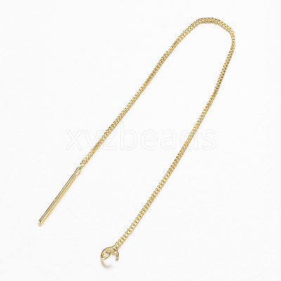 Brass Stud Earring Findings X-KK-F070-16G-FF-1