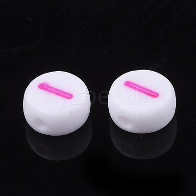 Initial Acrylic Beads OACR-E001-20I-1