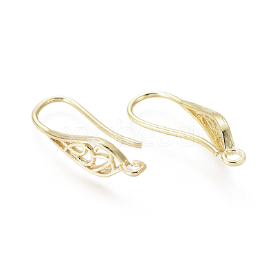 Brass Earring Hooks KK-G374-11G-1