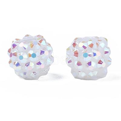 Resin Rhinestone Beads RESI-S253-12mm-GAB1-1