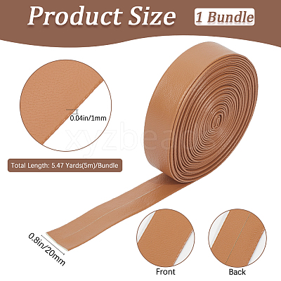 5M Folding PU Leather Flat Cord OCOR-WH20012-14D-05-1
