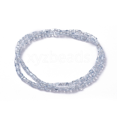 Electroplate Glass Beads Strands EGLA-L023A-PL03-1