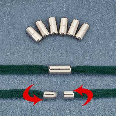 Brass Capsule Lace Lock Buckles KK-PH0001-29P-WH-1