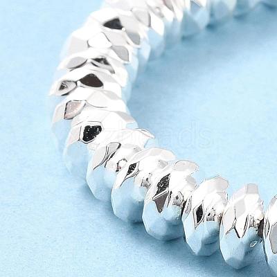 Electroplate Non-magnetic Synthetic Hematite Beads Strands G-L485-06C-S-1