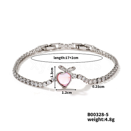 Cute Brass Heart-shaped Bracelets GS2317-5-1