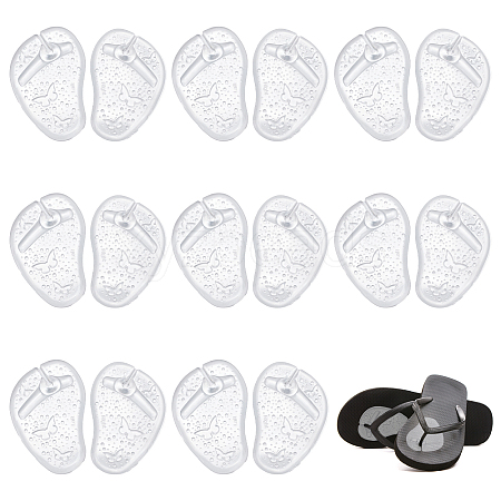 Gorgecraft 6 Pairs Silicone No Slip Flip Flop Pads AJEW-GF0005-31-1