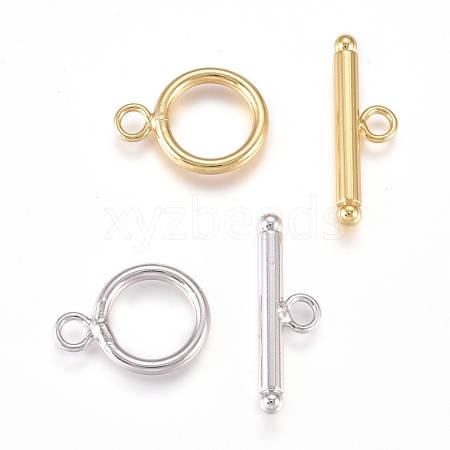 Brass Toggle Clasps KK-L189-23-1