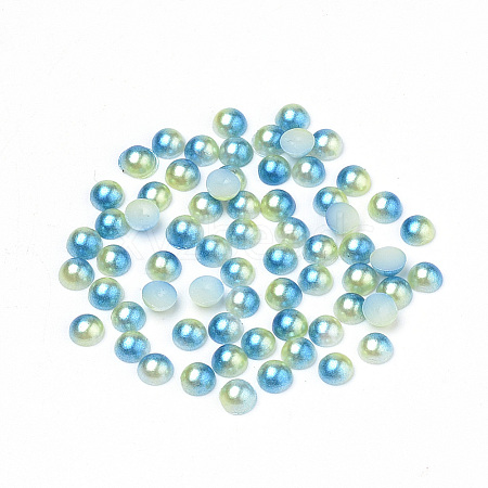 Imitation Pearl Acrylic Cabochons OACR-R063-8mm-15-1