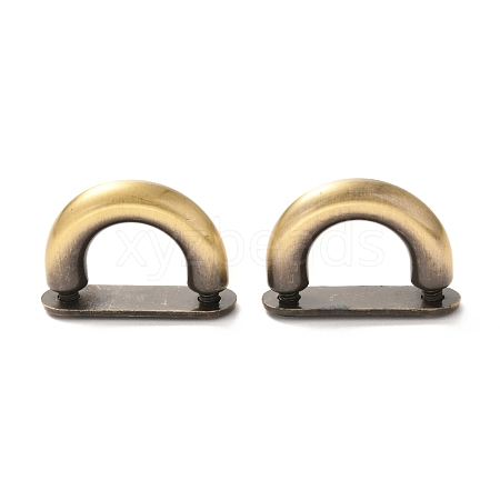 Zinc Alloy D Clasps PALLOY-A068-02AB-1