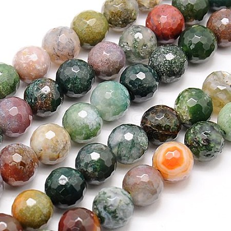 Natural Indian Agate Beads Strands G-G542-6mm-19-1