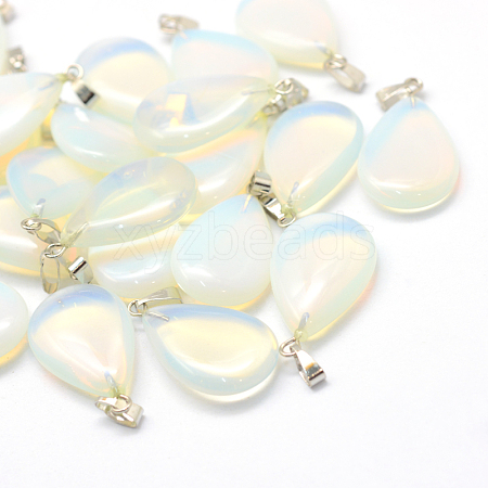 Teardrop Opalite Pendants G-Q368-21-1