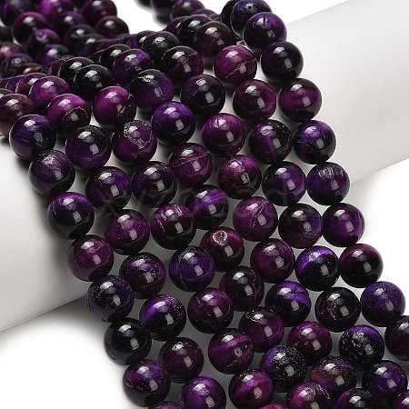 Natural Tiger Eye Beads Strands G-F591-18-10mm-01-1
