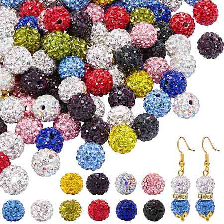 Pave Disco Ball Beads RB-SZ0001-09B-1