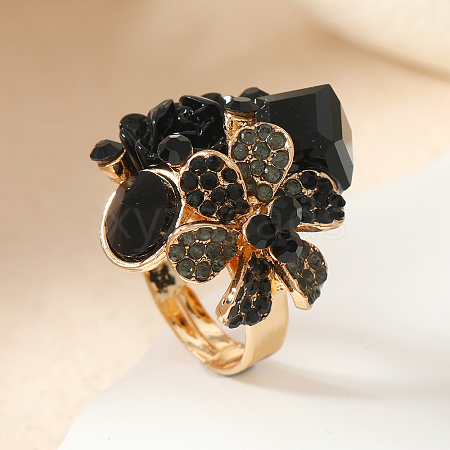 Personality Alloy Rhinestones Ring VB4094-2-1