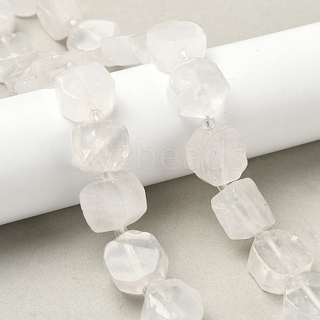 Natural Quartz Crystal Beads Strands G-I394-D27-1