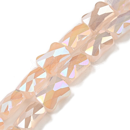 AB Color Plated Glass Beads Strands EGLA-P051-06B-B08-1