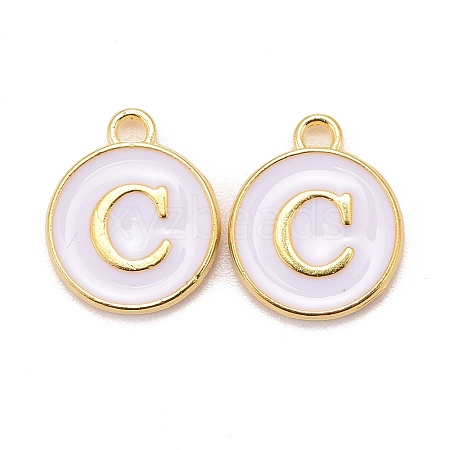 Golden Plated Alloy Charms LS-ENAM-S118-01C-1