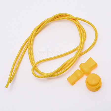 Polyester Latex Elastic Cord Shoelace AJEW-WH0121-55R-1