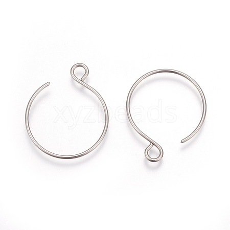 Tarnish Resistant 304 Stainless Steel Earring Hooks STAS-L216-02A-P-1