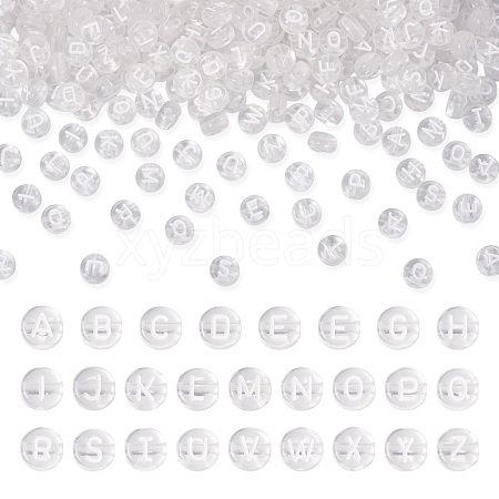 50g Transparent Spray Painted Acrylic Beads TACR-TA0001-21-1