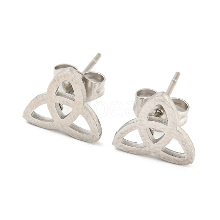 Non-Tarnish 304 Stainless Steel Stud Earrings EJEW-P235-01P-1