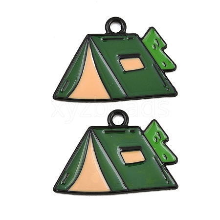 Baking Paint Alloy Enamel Pendants AL-CBA79B7-01EB-02-1