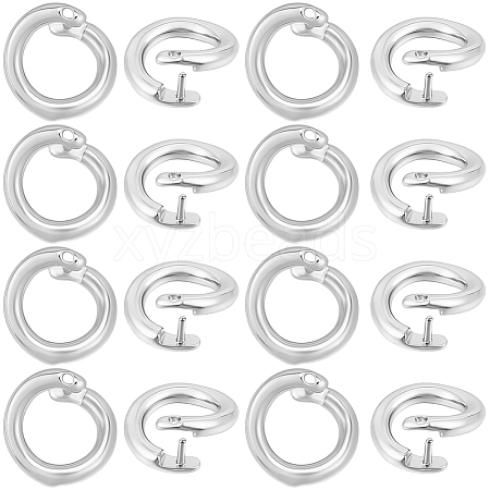 Brass Snap Clasps KK-BBC0021-49S-1