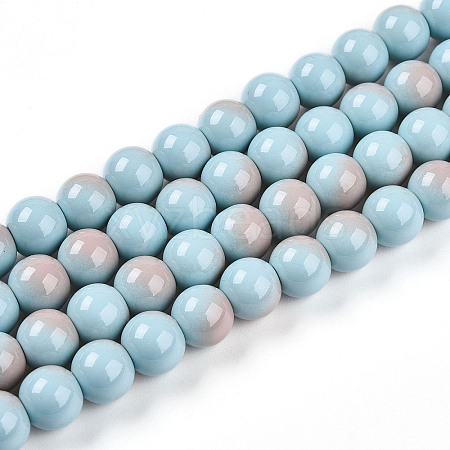 Baking Paint Glass Beads X1-DGLA-N012-10mm-06-1