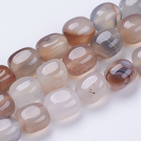 Natural Agate Beads Strands G-I198C-A-14-1