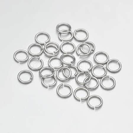 Brass Open Jump Rings KK-E647-17P-4mm-1