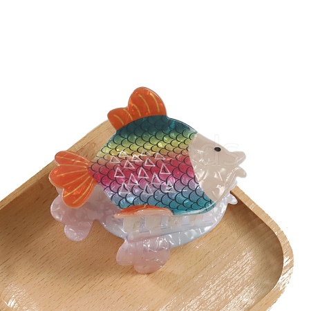 Fish PVC Claw Hair Clips PW-WGFEDC3-04-1