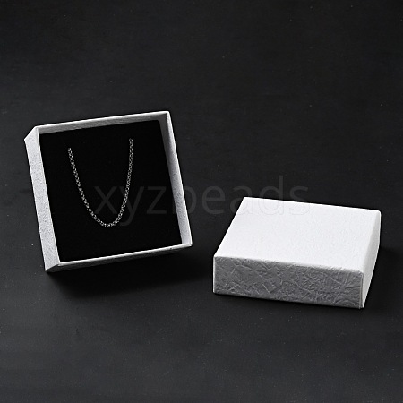 Texture Paper Jewelry Gift Boxes OBOX-G016-C02-A-1