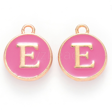 Golden Plated Alloy Enamel Charms X-ENAM-S118-08E-1