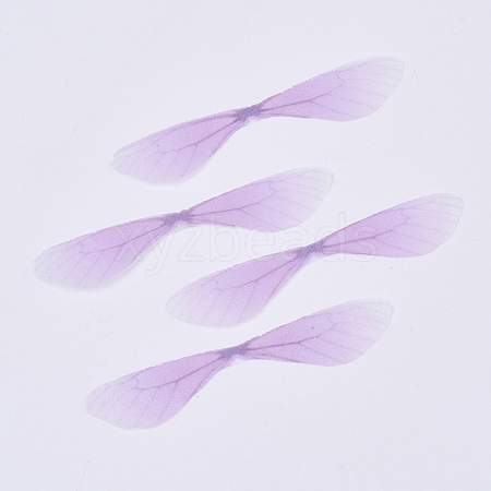 Polyester Fabric Wings Crafts Decoration X-FIND-S322-002H-1