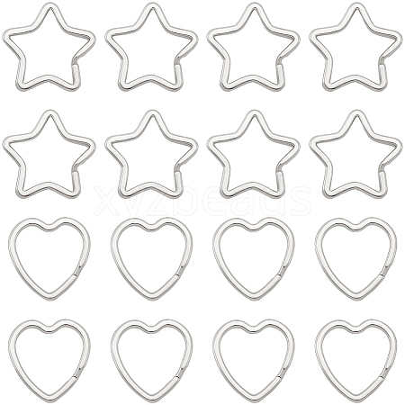 30Pcs 2 Styles Zinc Alloy Split Rings FIND-SP0004-19-1