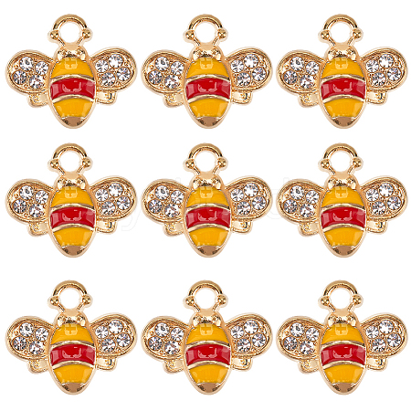 40Pcs Alloy Enamel Charms ENAM-SC0005-55-1