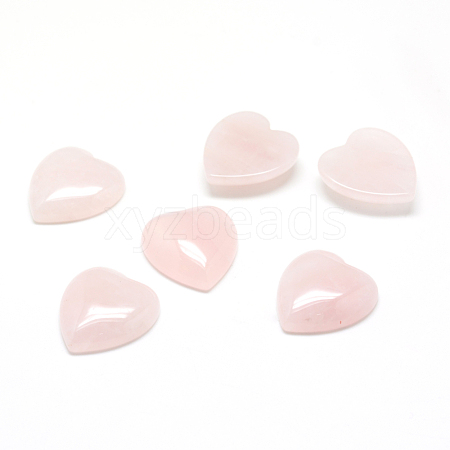 Natural Rose Quartz Gemstone Cabochons X-G-T029-18X15mm-03-1