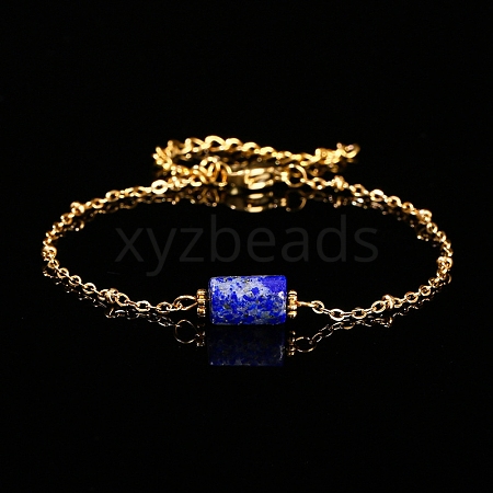 Natural Lapis Lazuli Link Bracelets PW-WG12151-06-1