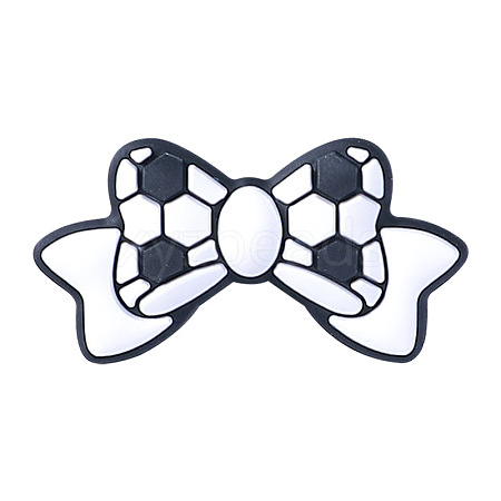 Bowknot Silicone Beads PW-WGAABD0-05-1