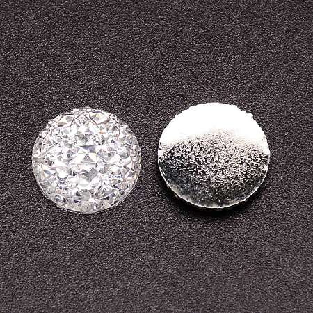 Druzy Resin Rhinestone Cabochon RESI-TAC0010-27-1