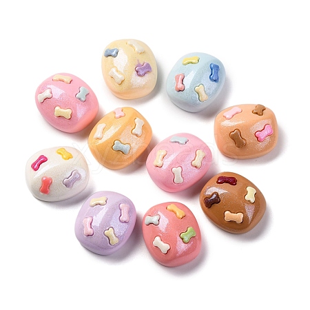 Cartoon Opaque Resin Decoden Cabochons CRES-M038-04-1