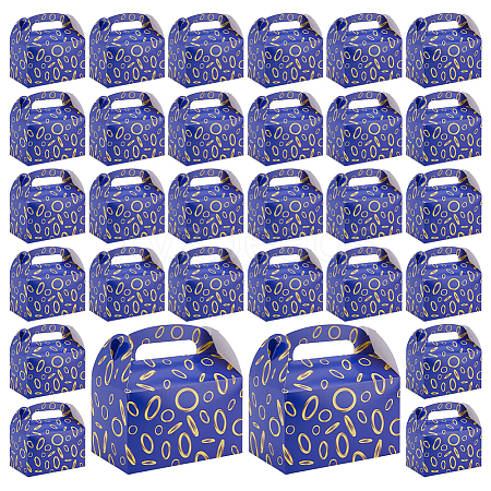 12Pcs Ring Printed Cardboard Paper Packing Boxes with Die Cut Hole Handles CON-WH0085-187-1