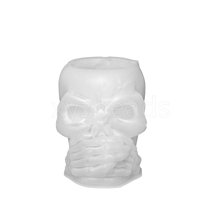 Halloween Skull DIY Silicone Candle Molds HAWE-PW0002-22B-1