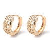 Rack Plating Brass Micro Pave Cubic Zirconia Hoop Earrings EJEW-P238-22KCG-1