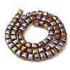 Electroplate Glass Beads Strands EGLA-D018-8x8mm-81-3