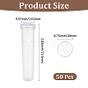 50Pcs Column Plastic Floral Water Tubes for Flower Arrangements AJEW-GF0014-22-2