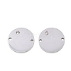 316 Surgical Stainless Steel Micro Pave Cubic Zirconia Links connectors STAS-K178-23P-1