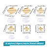 24PCS 6 Style 304 Stainless Steel Cabochon Connector Settings STAS-LP0002-06-2