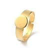 Adjustable 304 Stainless Steel Finger Rings Components LS-STAS-F149-21G-A-1