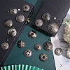 CHGCRAFT 15 Sets 15 Styles Eagle/Star/Flower Pattern Alloy & Imitation Turquoise Craft Solid Screw Rivet FIND-CA0008-73-4